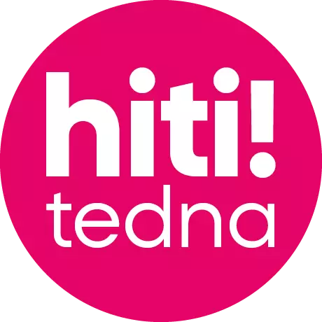 Pepco promocijski logotip z napisom hiti! tedna na rožnatem krogu.